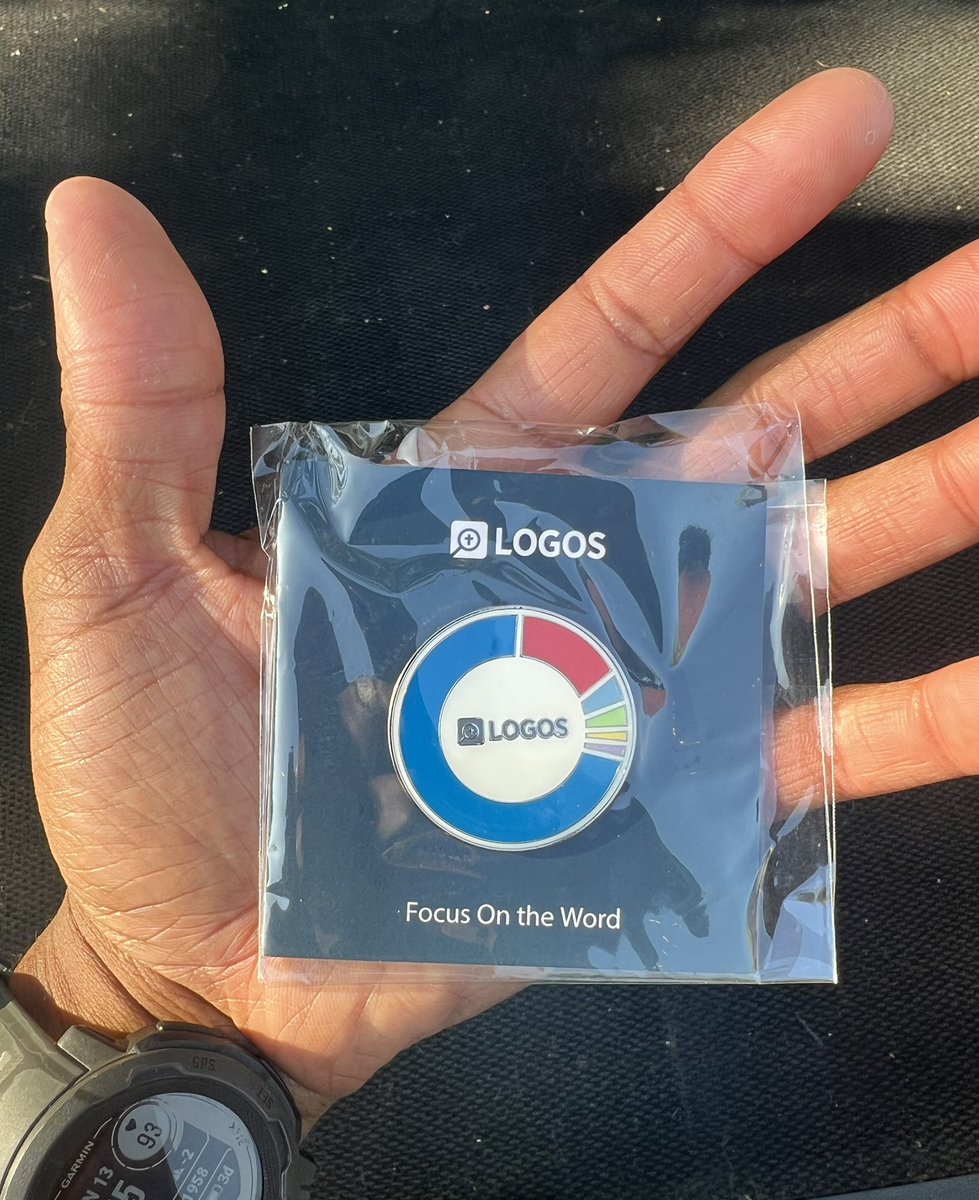 ChuckW87's tweet photo. Finally got my pin! Thanks @Logos #SBC22 https://t.co/xE4uf3VFbA