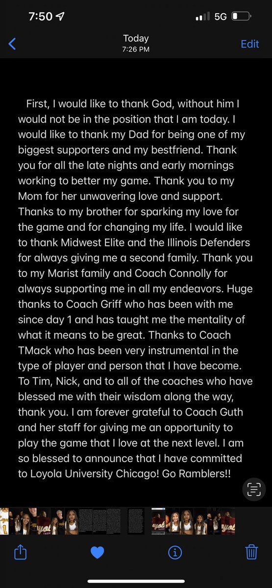 COMMITTED 💛🐺 <a href="/RamblersWBB/">Loyola Women's Basketball</a>