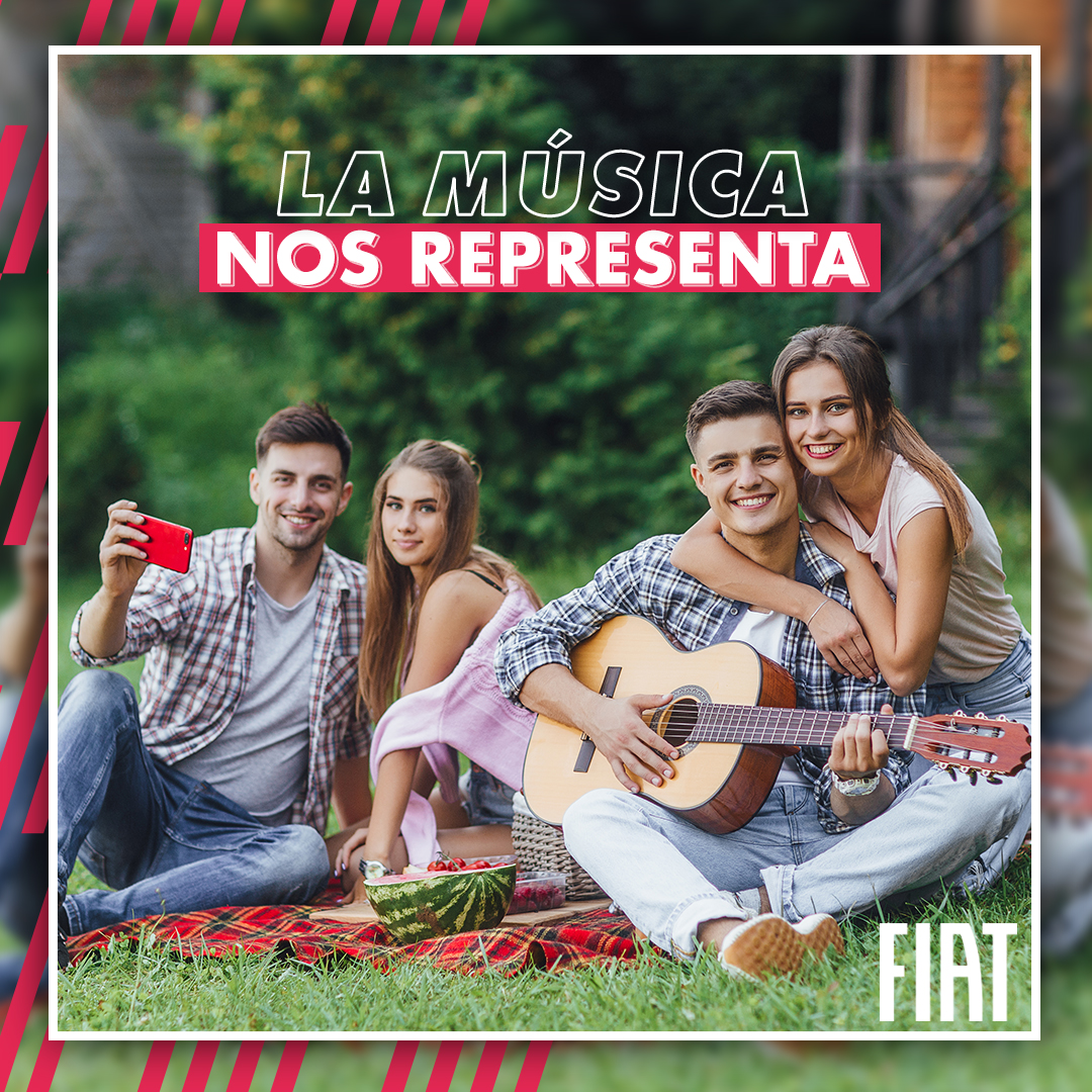 FiatColombia's tweet photo. La música nos representa y nos hace vibrar de emoción, con Fiat la felicidad y pasión por lo que haces se multiplica. 🎸💃 #FiatCol #EmociónFiat #Alegría #Música https://t.co/k4grqXKO96