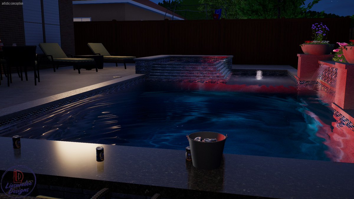 Liesureleedesns's tweet image. Sometimes you just need a cold beer by the pool!
 Offering 3D renderings and 2D construction plans with 20 years of pool construction experience. Message us for details. #3drendering #3drender #poolplans #poolside #PoolParty #pebbletec #pentair #structurestudios