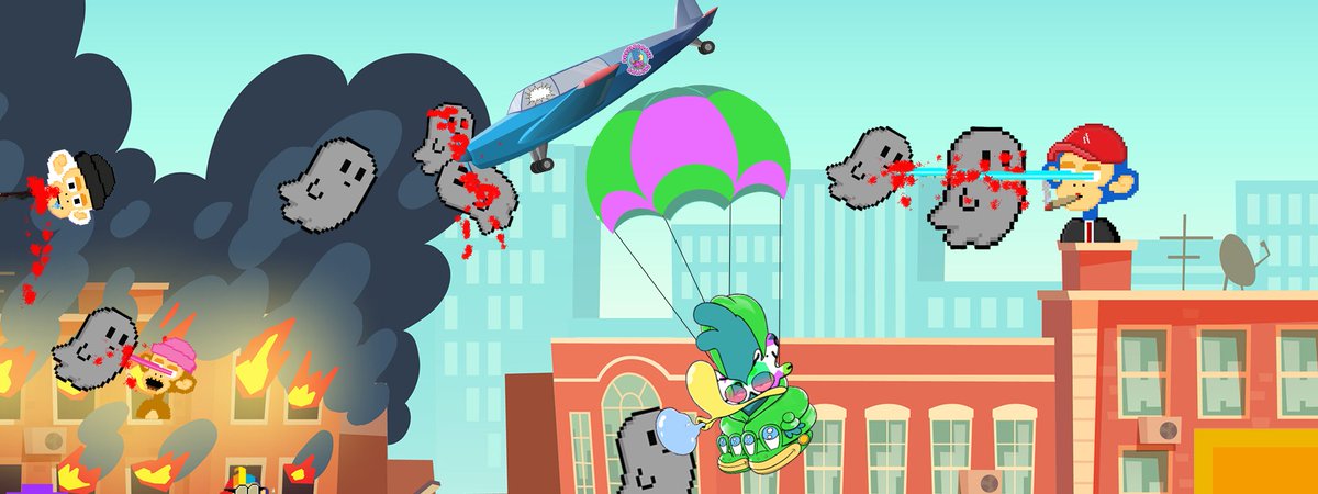 mello_nft's tweet image. A passerby observes the chaos and decides to lend a hand!!! Check out how he enters the battlefield!!!!! 

Had to add my @BubblegooseXYZ to my battle banner &amp;lt;3 

#RandomFun #BannerUpdate #LoveMyNFTs #Crypto