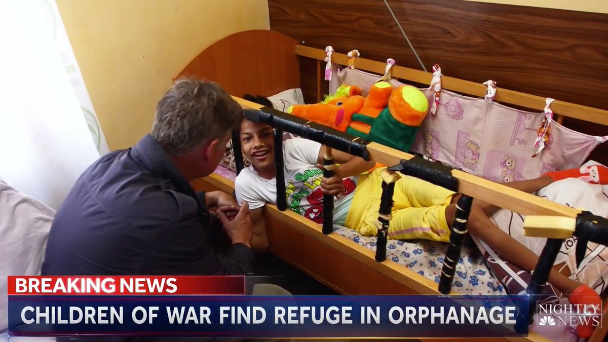 Thank you <a href="/RichardEngel/">Richard Engel</a> <a href="/NBCNightlyNews/">NBC Nightly News with Tom Llamas</a> for excellent, responsible reporting of 200+ people (many kids) w/physical+intellectual challenges in Ukraine's Vilshany Orphanage. As war victims they're even more isolated &amp; vulnerable. #Disabilities impact every race, age, gender, etc.