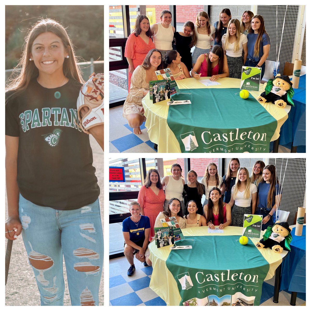 Alexis officially signed her NLI tonight surrounded by her QBY teammates. Thanks to everyone that was a part of her journey!!!
@QbySoftball <a href="/CastletonSB/">Castleton Softball</a> <a href="/mvptraining22/">Brittney Sprague</a>