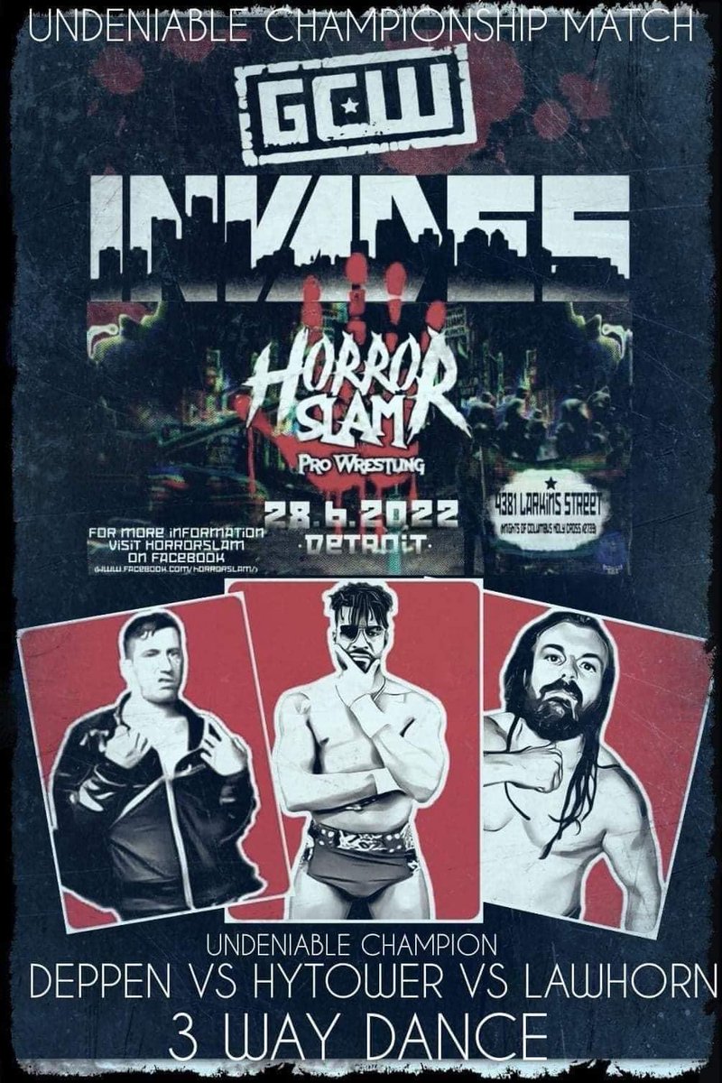 AtlasHytower's tweet photo. @Tony_Deppen @SeanLawhorn2 @Horror_Slam @GCWrestling_ where u at?? #runthisring https://t.co/mAAL0HXhL0