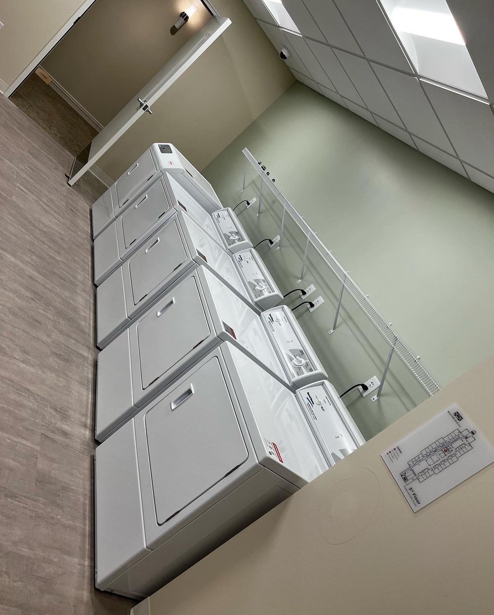 Have you seen our gorgeous laundry rooms?  So spacious. And brand new efficient appliances! #independenttogether #downsyndrome #downsyndromeawareness #autism #autismawareness #specialneedslife #iac #apartmentcommunity <a href="/bloomhavenil/">Bloomhaven</a>