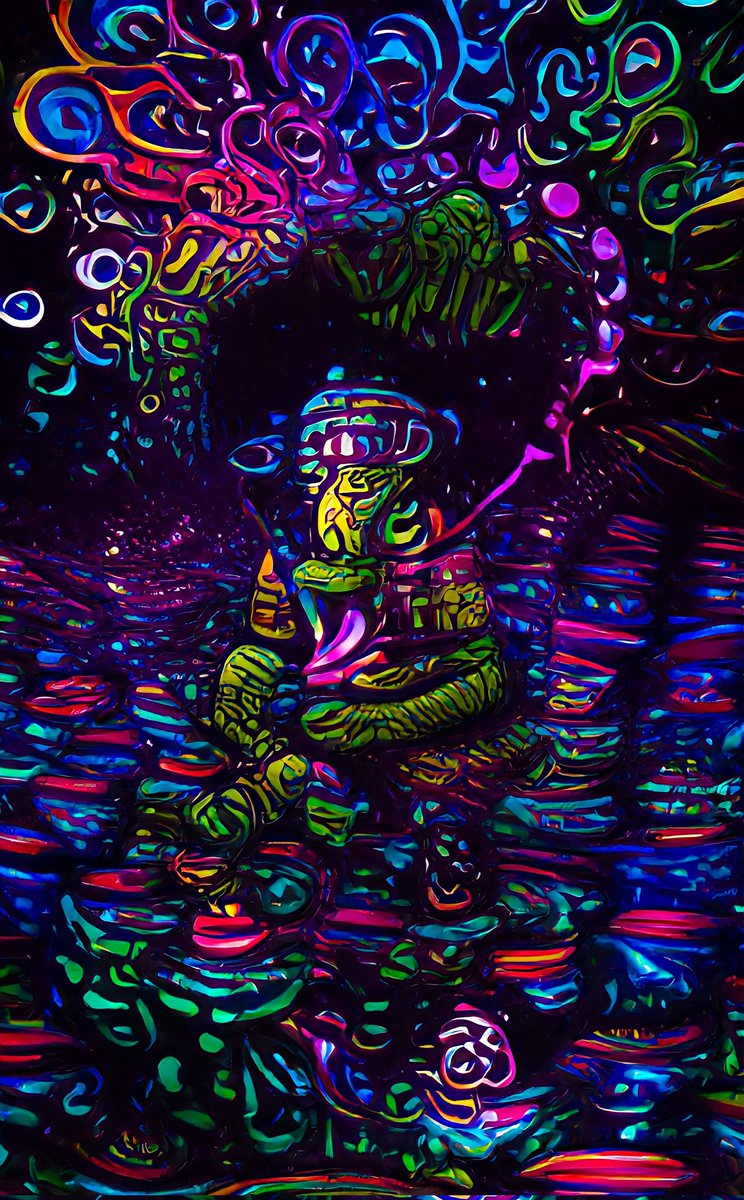 2️⃣ New pieces out now ‼️
1. " IaMnOtMaD " 🥹
2. " Creation Power " 🌌
Take a look please, and tell me what do you think when you see them 🤔❓ 🎈opensea.io/collection/ire…
#nftart #painting #digitalart