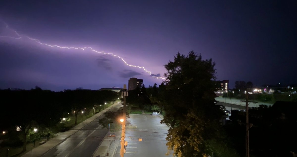 Stormy skies over the Big House tonight. 😮