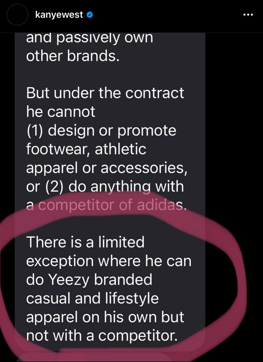 kanye adidas contract