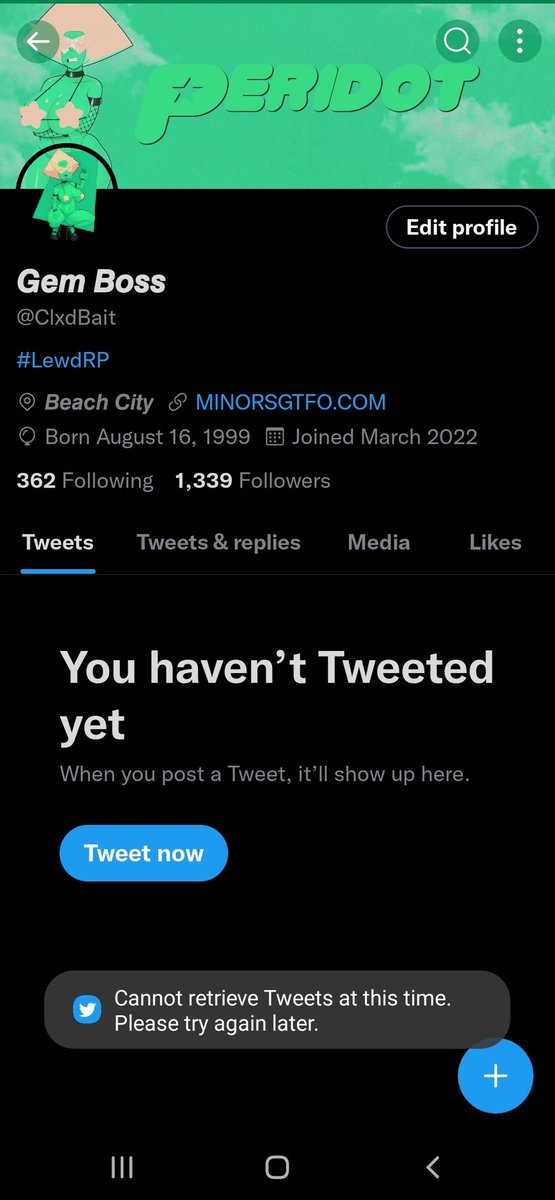 Welp twitter said fuck me on mobile.