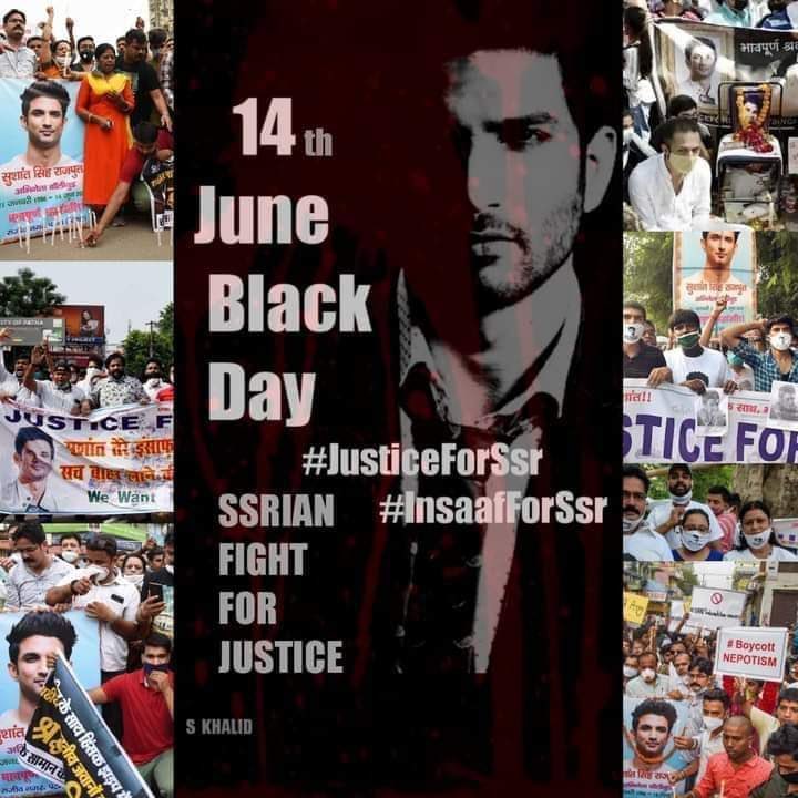 It’s a Black Day for us.. 

Never forget, Never forgive ✊
Justice For Sushant Singh Rajput ✊

#BoycottBollywood 🔥

2years Of Injustice To Sushant 💔