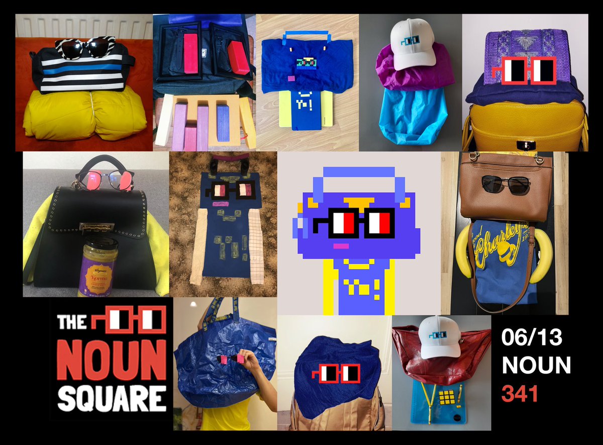 zerorightsmedia's tweet photo. A huge TY to all who entered our Inaugural #NounSquare Daily Contest, where we challenged you to recreate today’s newly minted @nounsdao Noun 341 out of household items (inspired by @punk4156’s #nounoclock contests last wk.) 

Look at these A+ entries! Winners announced tomorrow. https://t.co/JUU7GoQswd