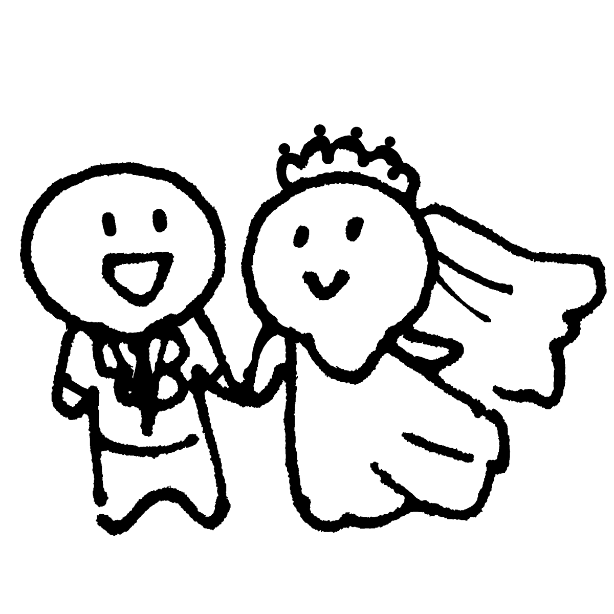 てがきですの 無料イラスト素材屋さん Nftはじめました 本日のおすすめイラストです 新郎と新婦 結婚式の新郎 新婦はスターですね T Co Iy7z5h5z5o てがきですの T Co Dboa6dgzkv Twitter