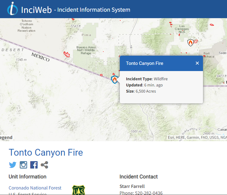 CCFirenIncident's tweet photo. #AzFire #TontoCanyonFire now listed at 6500Acres and now on #InciWeb: https://t.co/7xsVLRlxsz https://t.co/QsRvh2FX32