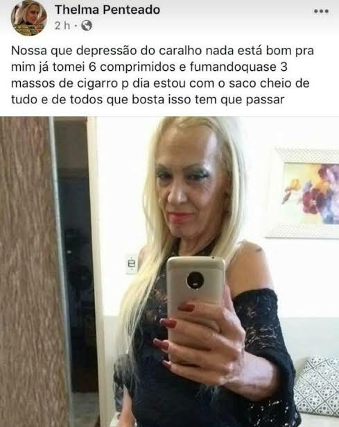 Nossa que depressão do caralho nada está bom pra mim já tomei 6 comprimidos e fumandoquase 3 massos de cigarro p dia estou com o saco cheio de tudo e de todos que bosta isso tem que passar