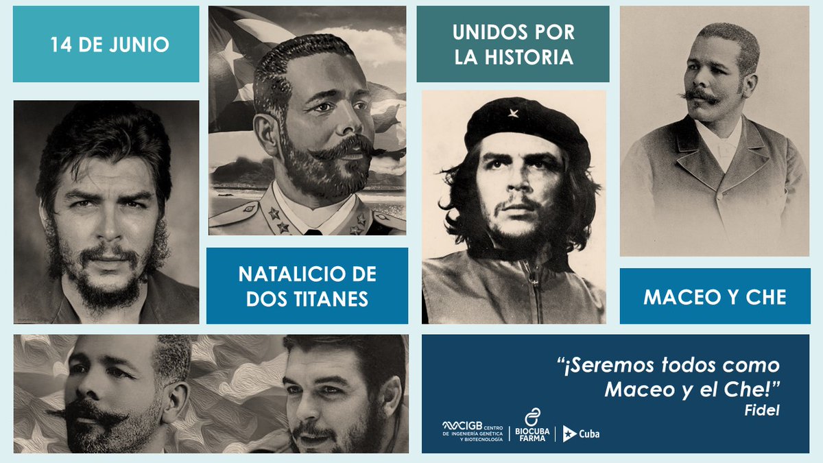 «Si uno afirmó que quien intentara apropiarse de #Cuba recogería el polvo de su suelo anegado en sangre si no perecía en la lucha, el otro anegó con su sangre el suelo de #Bolivia tratando de impedir que el imperio se apoderara de América.» (Fidel, 2002) #MaceoYCheViven