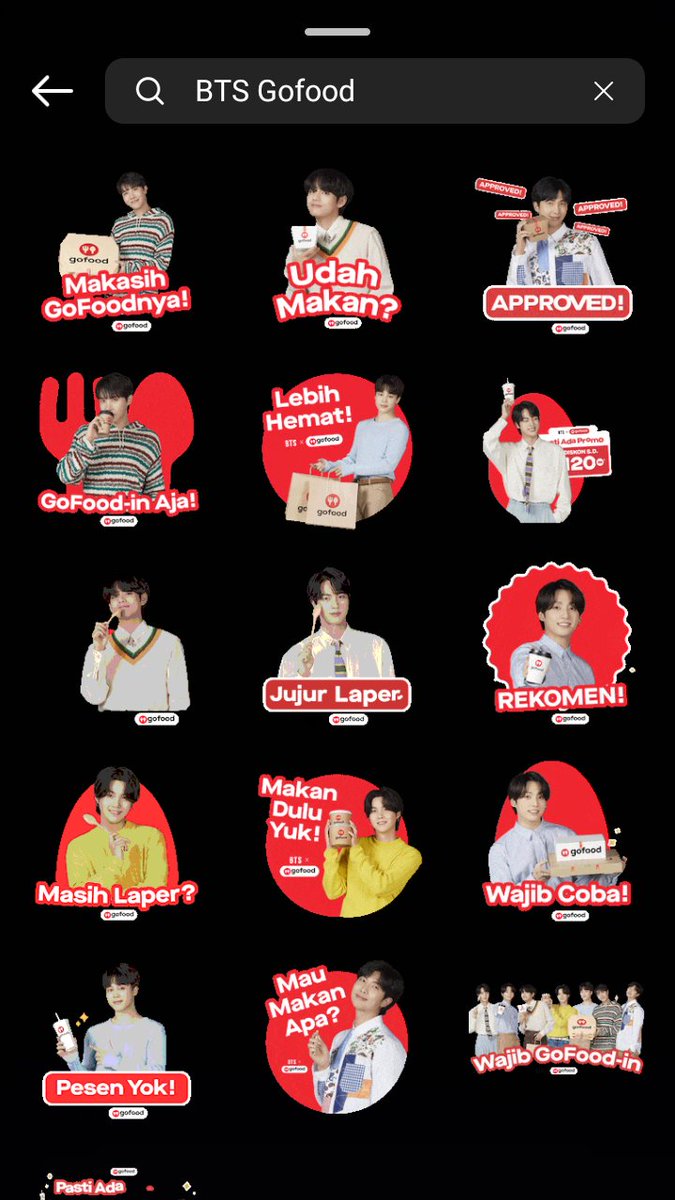 rockstarstae's tweet image. BTS X Gojek🤯

gojek bakal berubah jd ungu-ungu🤯 sekarang ada gif bts gofood juga