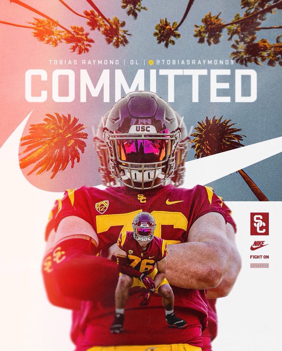 Excited to finally announce my commitment to @USC_FB 
Thankful for the coaches who helped me get there <a href="/CoachTimGarcia/">Tim Garcia</a> <a href="/Coach_Henson/">Josh Henson</a>