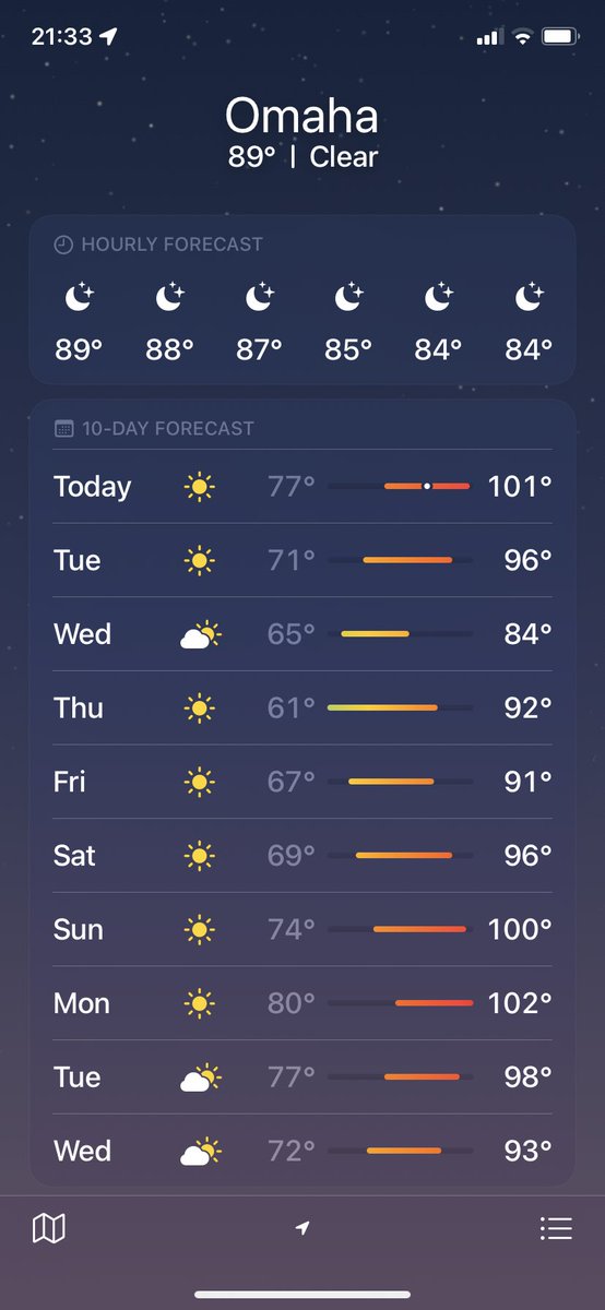So I thought I left this type of weather back in Texas… come on #Nebraska #Omaha 🔥🥵☀️