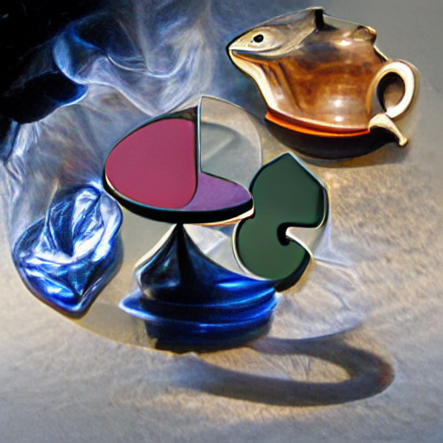 O_T_Human's tweet photo. Your piece involves two of these three elements a cloak a teapot or poker chips (#OGGG) #art #artist #artwork #nft #nfts #nftcollector https://t.co/XPJytcwN12