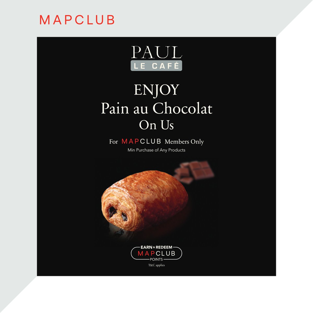 mapclub_com's tweet photo. Bonjour, your Most Beloved French Bakery is now available at THE BREEZE BSD!
Enjoy FREE PAIN AU CHOCOLAT (Chocolate Croissant) when you visit PAUL Oakwood Store Opening from Today, 14 June until Tuesday, 21 June 2022. SEE YOU THERE!
#MAPCLUBForYourMoments #MAPCLUB https://t.co/nVff5NU5eM