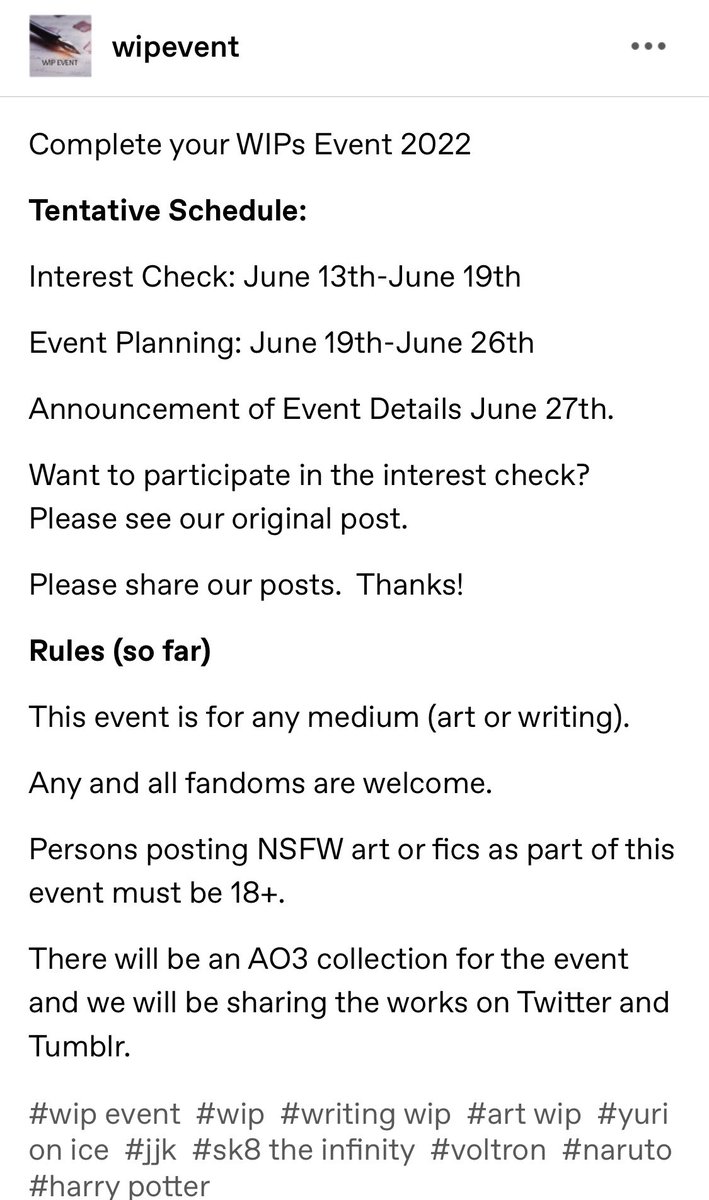 WipEvent's tweet photo. https://t.co/F2JktgXmJi