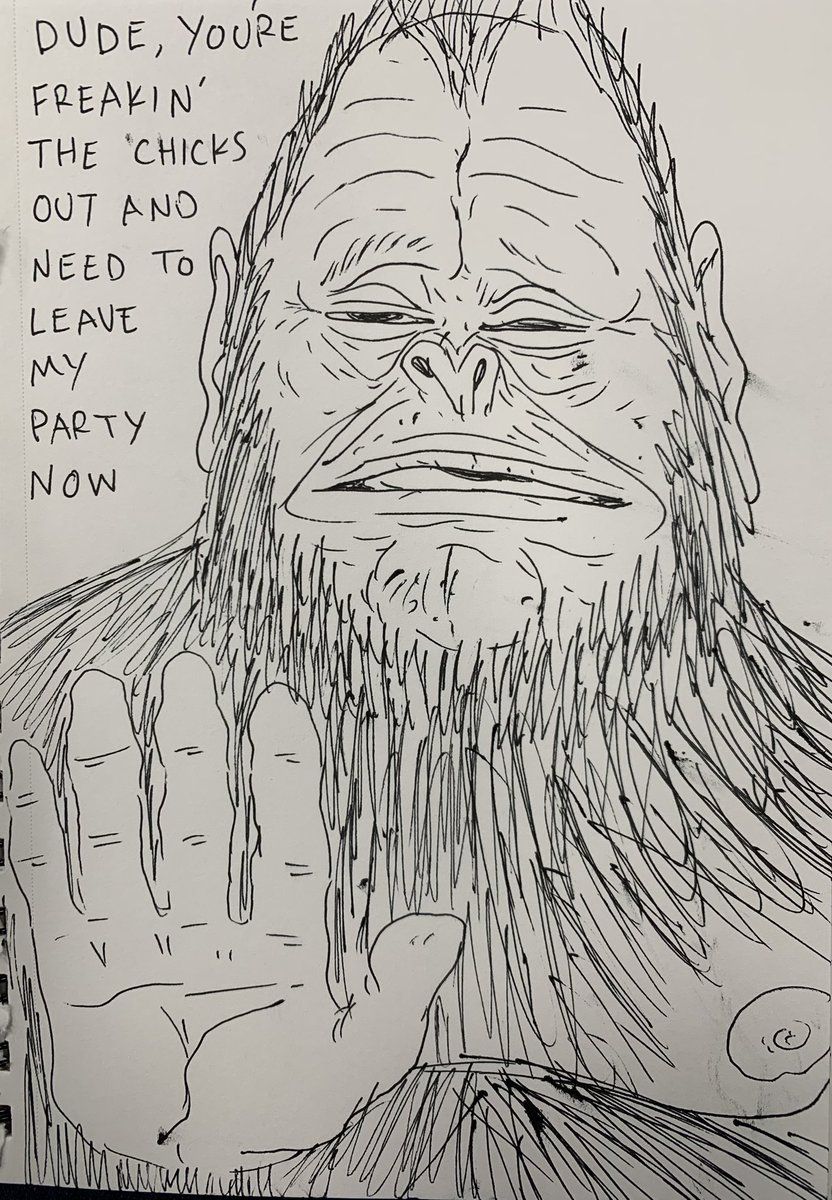 POV: you had too much to drink at sasquatch’s party and accidentally looked foolish for one second