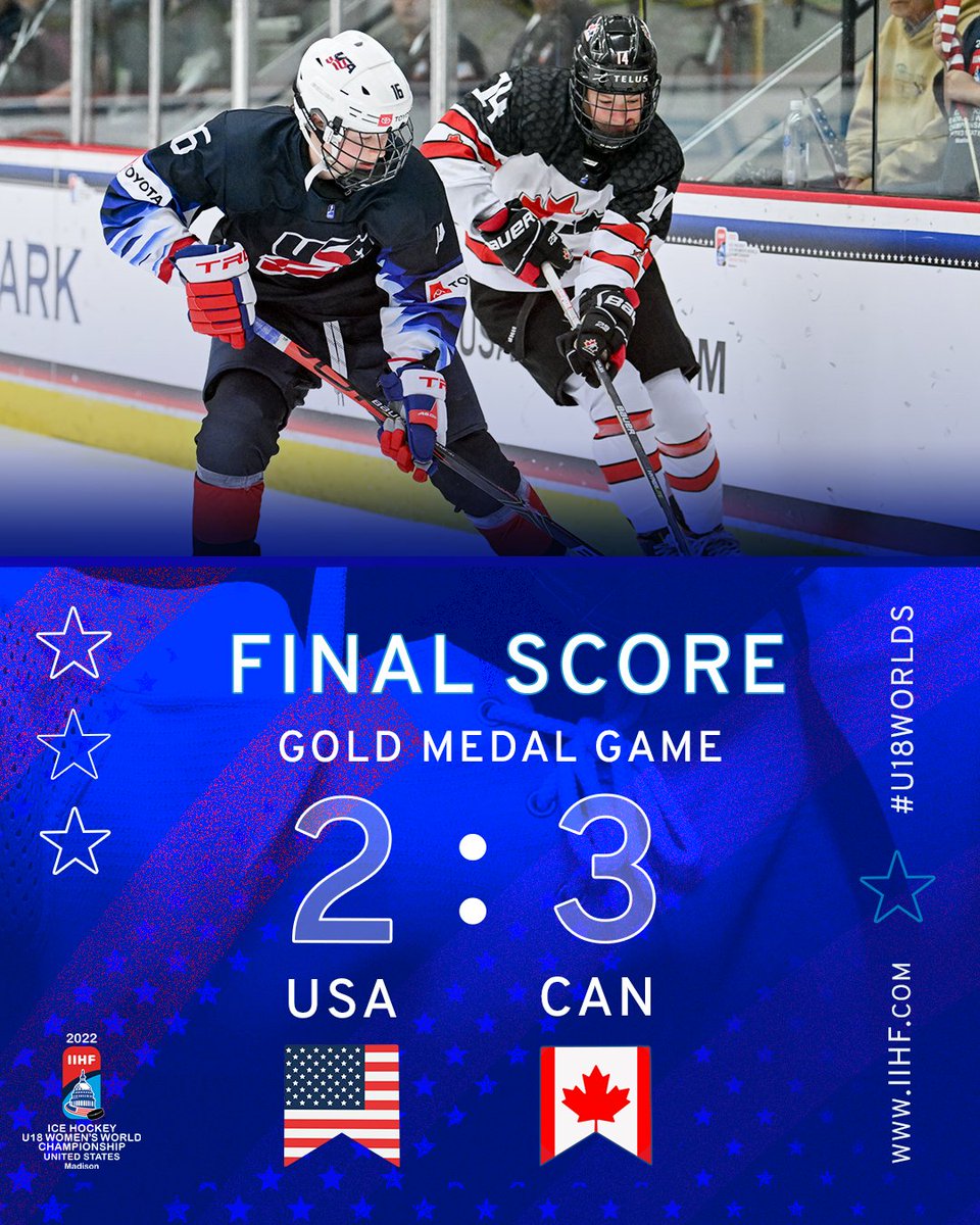 WHAT A GAME!!! 🏆 WOMEN’S #U18WORLDS CHAMPIONS! 
<a href="/HockeyCanada/">Hockey Canada</a> 

Game story ➡️ ow.ly/M1Qa50JwGgr