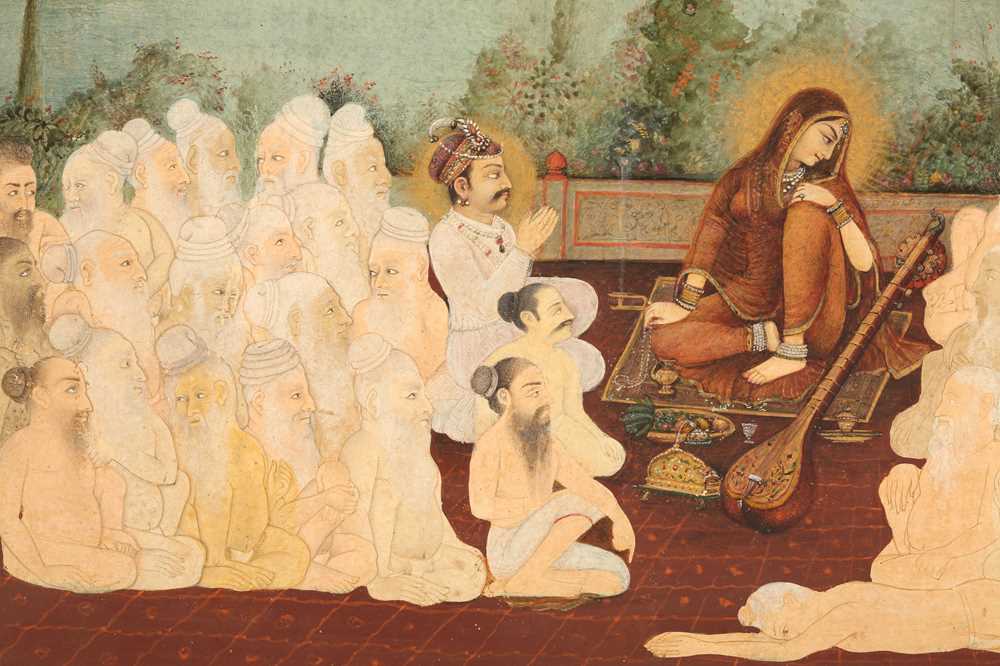 the-bhakti-poetess-mira-bai-at-court-surrounded-by-ascetic-devotees