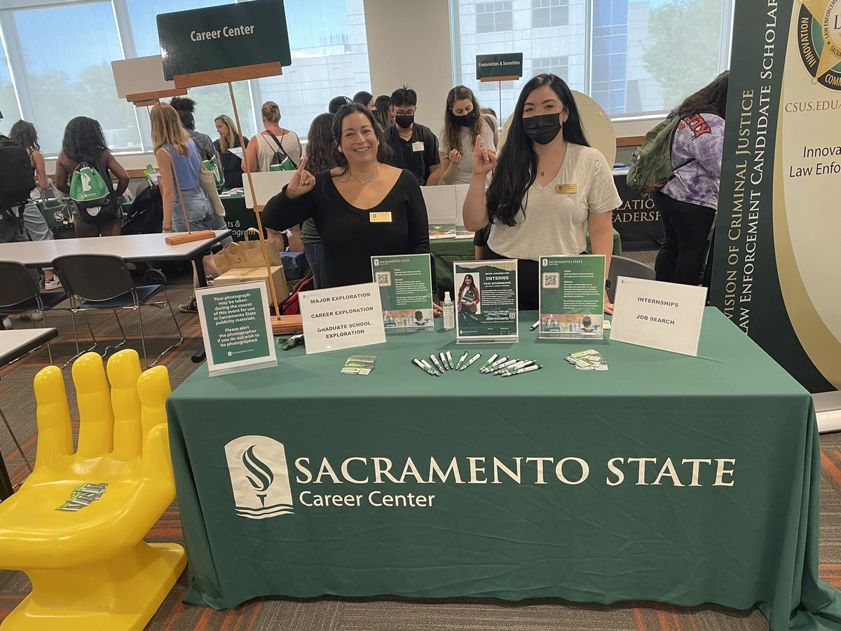 Welcome new <a href="/sacstate/">Sacramento State</a> Hornets! Come find us at the Pacific Suite on the third floor of the Union during Transfer Orientation! Don’t forget to log on to Handshake with your Saclink for career events &amp; job opportunities csus.joinhandshake.com/login