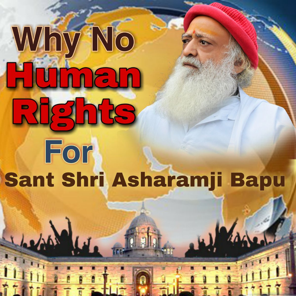 BIG SHAME ON US!!!
Even in a Hindu majority country everyone can see Human Rights Violation for a Hindu Saint.
In Asharamji Bapu Case , everyone knows that HE has been trapped into a fake &amp; bogus case by Missionaries.
Right to Justice also exists for Bapuji
#9YearsOfInjustice