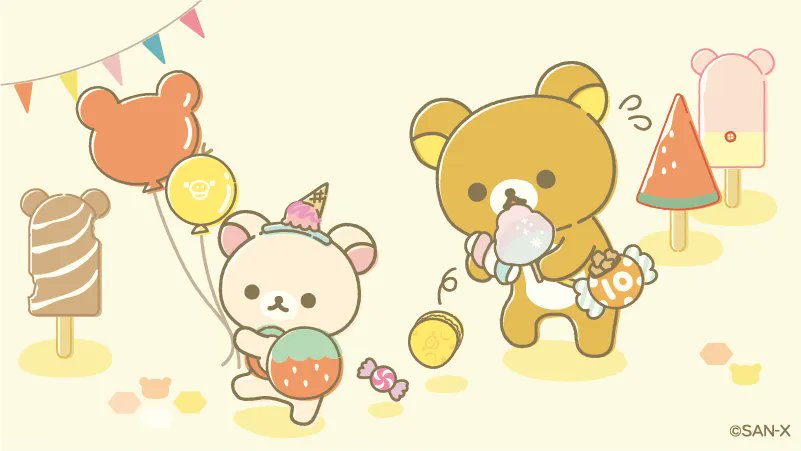 balloon food no humans bear holding fruit candy  illustration images