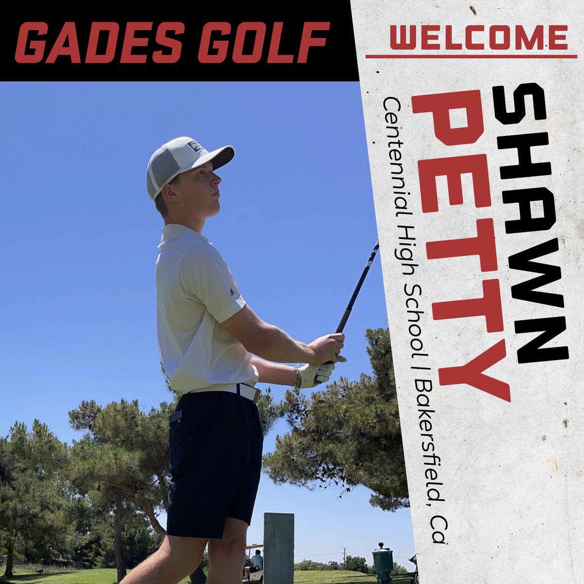 GadesGolf's tweet photo. Welcome Shawn Petty to the #GadesGolf Family.
Shawn joins the Renegade family from Centennial High School in search of a conference and state title and to continue his education in Business Admin.
Welcome to the family Shawn!
#GoGades๐ดโ๏ธ #2022Class #ClaimIt #WhyNotUs https://t.co/B1HCwHxqwf