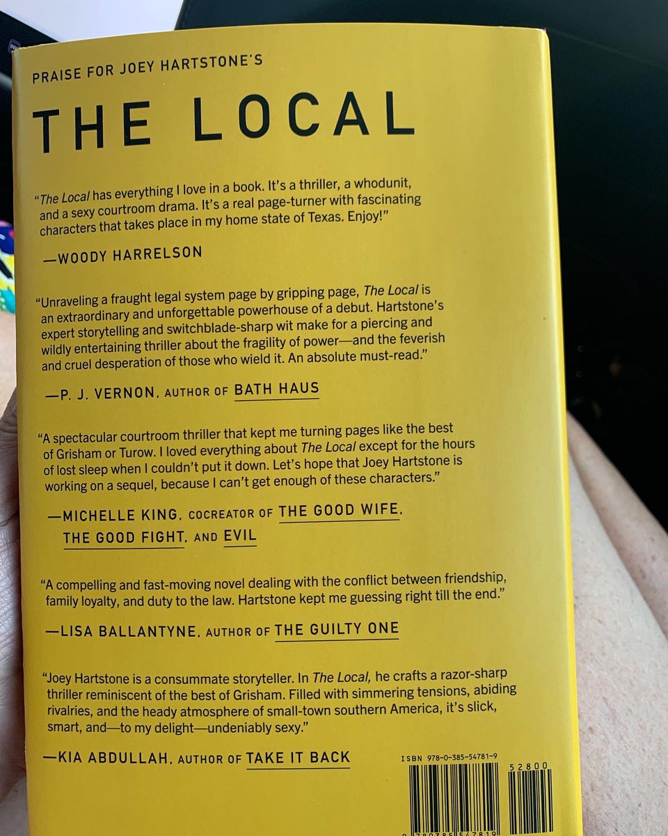 Happy pub eve my brilliant friend  @jchartstone!!! We found you front and center <a href="/barnesandnoble/">barnesandnoble</a>. Friends, THE LOCAL is the perfect Father’s Day gift — especially for fans of @johngrisham. <a href="/doubledaybooks/">Doubleday</a> <a href="/randomhouse/">Random House Group</a> <a href="/GreenburgerLit/">Sanford J. Greenburger Associates</a> @booksoup @showtime @woodyharrelson @deadline