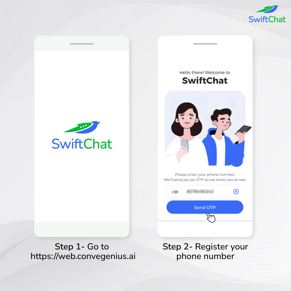SwiftchatAi's tweet photo. Tap into the AI world in no Flash using the four easy steps…
Step 1. Tap the link ~ https://t.co/fPpObqDbVd
Step 2. Enter your phone number
Step3. Enter the 4-digit OTP
Step 4. Start Discovering
#SwiftChat
#aichatbot #conversationalai #virtualassistant #chatbotplatform #signup https://t.co/NPHqPqoMtS