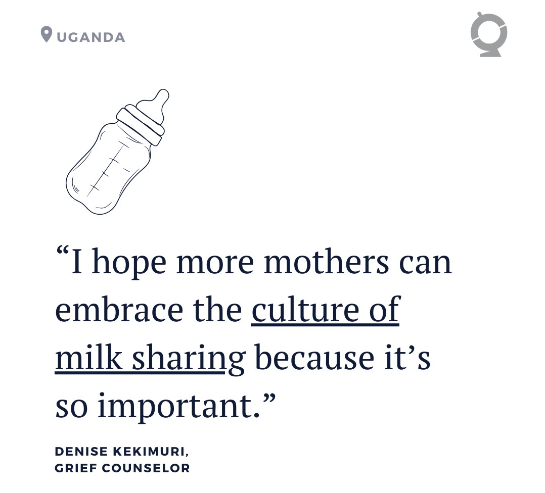 GlobalPress's tweet image. After Tracy Ahumuza couldn’t produce breast milk in time to save her newborn daughter’s life, she founded @ATTABreastmilk, a nonprofit that encourages mothers to donate milk in Uganda.
Read her full story: bit.ly/3aJGJ3N
#formulashortage  #milkbank #infantfeeding