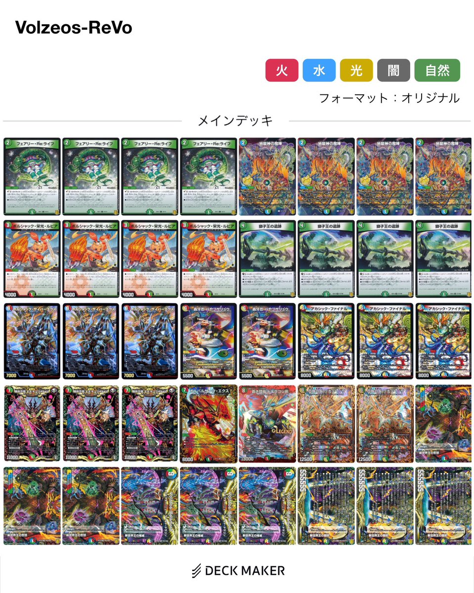 最近ずっと考えてたオリジナルでモモキングReVo使うデッキ Volzeosと