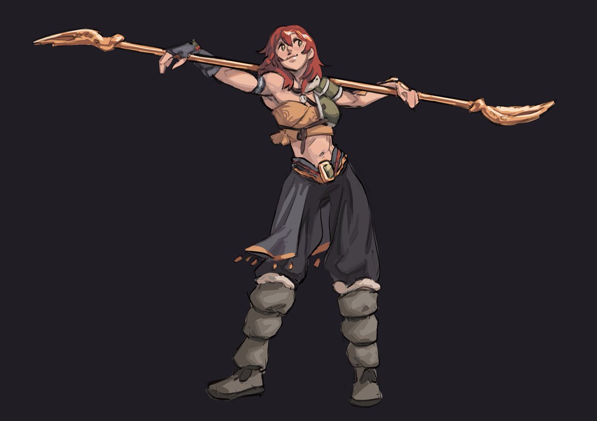 WarshaperToma's tweet photo. @RhlPixels Then I think I'll do that. This is Reah. She's the daughter of my namesake character, and hopefully I'll be playing her in a game in a few months. She loves to travel, and in order to facilitate that, works as a monster slayer, cartographer, and anything else that allows travel. https://t.co/v1OYwan9zL