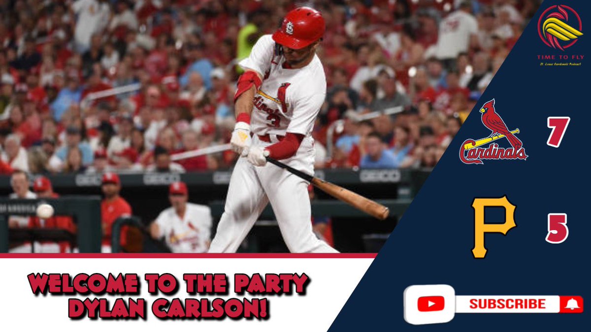 TimeToFlyPod's tweet photo. Cards coke back to beat Pirates 7-5 after trailing 5-0

@AdamRaymer11 is back with post game thoughts. 

#STLCards #LetsGoBucs 

https://t.co/SIRrBelOi5 https://t.co/1wTXotpONO