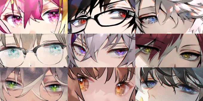 #このタグを見た人は自分の絵柄の目部分を見せる
不定期開催 最近のおめめを集めましたのコーナーです 