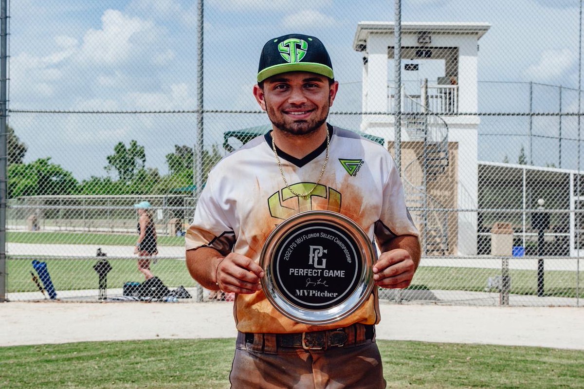 PG_Tourney's tweet photo. 2022 18U PG Florida Select Championship

🏆 Champions: Next Level Baseball Nc Upperclass
🥈 Finalist: Siege 18u Scout Team
🏅 MVP: Edwin Hernandez
🏅 MVPitcher: Nicholas Diaz https://t.co/PTn50InCoc