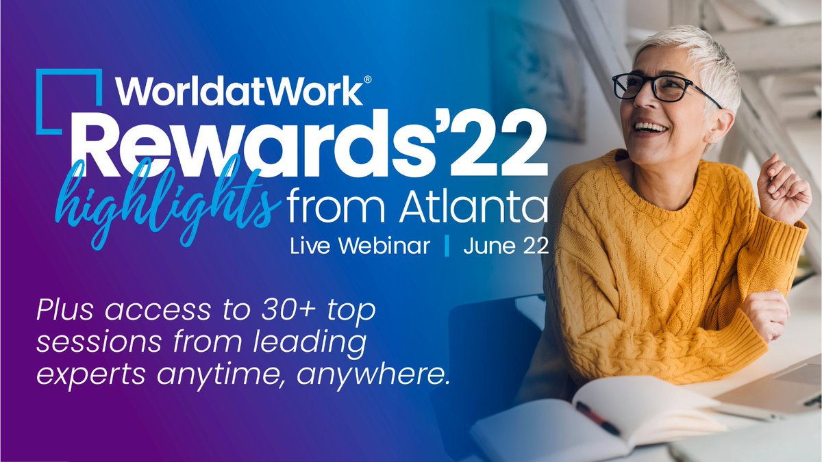WaW_India's tweet photo. #WorldatWork #Rewards22 Highlights from Atlanta features more than 30 sessions AND a live webinar on June 22nd! Contact india@worldatwork.org to take advantage of 50% off the standard rate with on-demand access to content anytime, anywhere, through September 30, 2022! https://t.co/V3T4y7sx4M