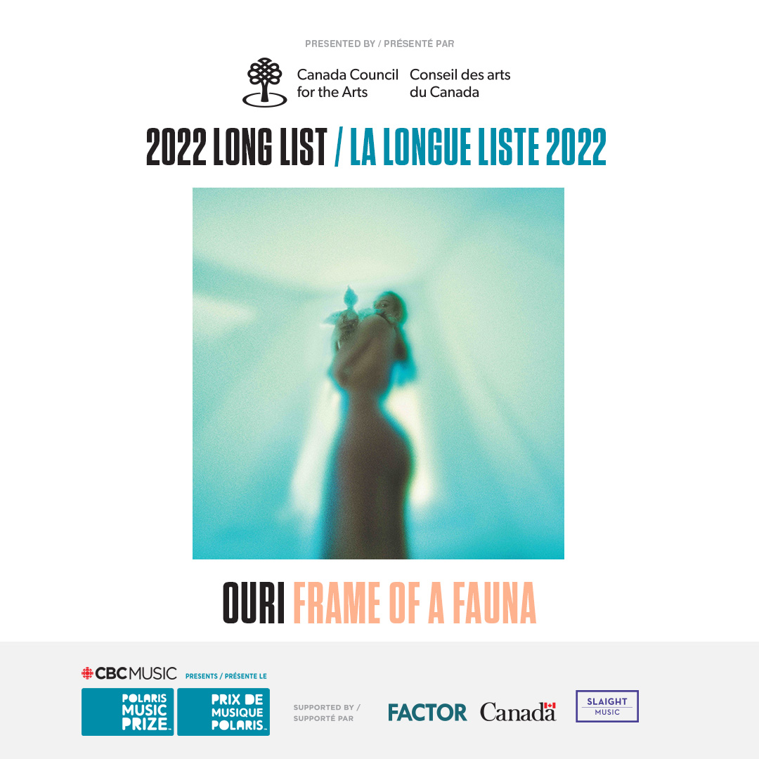 .<a href="/ouririou/">Ouri</a> 'Frame of a Fauna' has been nominated for the #Polaris2022 #LongList.
Ouri 'Frame of a Fauna' est en nomination sur la #Longueliste du #Polaris2022.
<a href="/Conseilartscan/">Conseil des arts du Canada</a> <a href="/CanadaCouncil/">Canada Council for the Arts</a>
#FACTORFunded