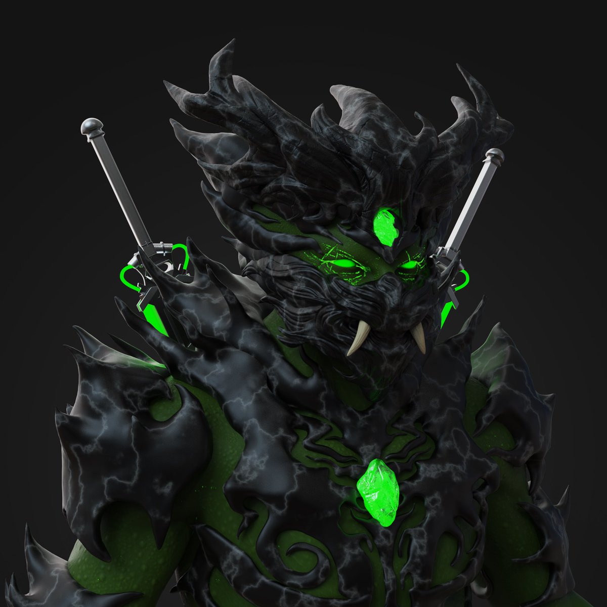 Zodians are known for their agility and  bodies which have evolved to survive the harshest conditions and fight any opponent placed against them.

It has been said that glancing into their eyes can lead the fiercest of enemies to tremble in fear.

#NFTCommunity #nftart #NFTGame