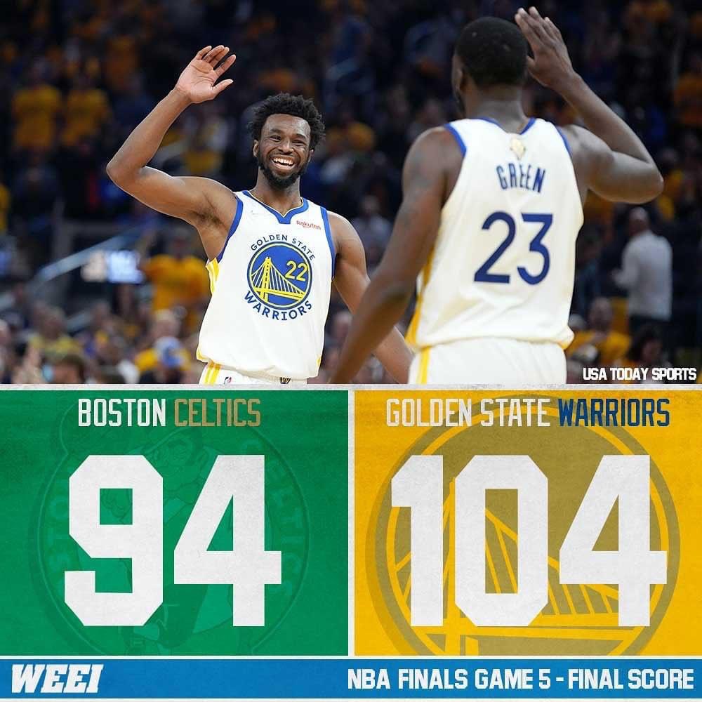 chairshotsports's tweet photo. Welp…@warriors came back home and got the job done. They are going back to #boston to take on the @celtics in their house, looking to win another #NBA Championship!! #NBAFinals #BOSvsGS https://t.co/cGCU1JDI10