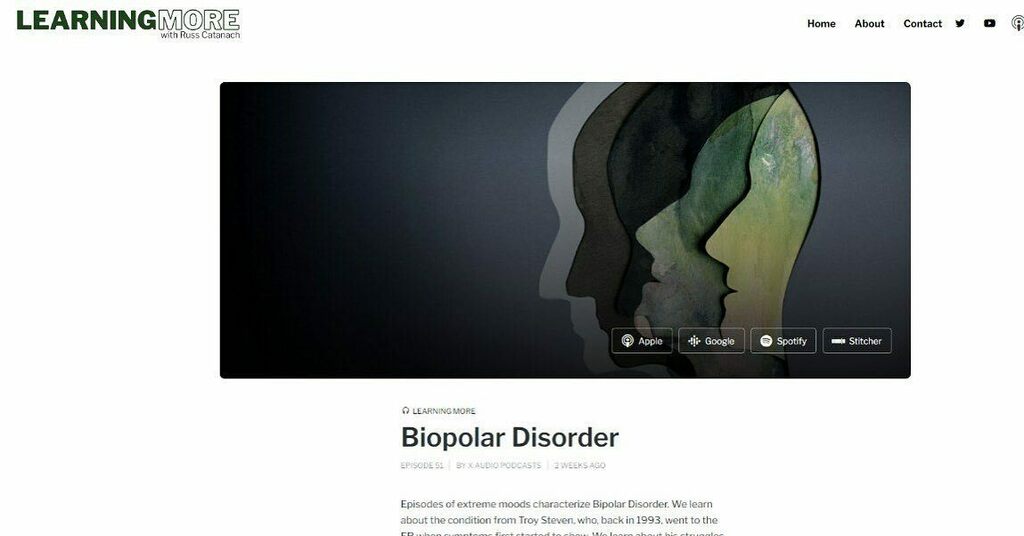 life_bipo's tweet photo. Two weeks ago I had the opportunity to participate in this podcast about bipolar disorder. 
Check it out here https://t.co/PDY5k7ZNtV
#bipolar #bipolarawareness #bipolar2disorder #bipolarquotes #mentalhealth #mentalhealthmatters https://t.co/vacNV5soOi
