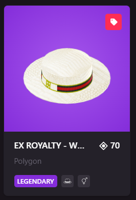 ChuckieHular's tweet photo. Royal White Leather Hat for Sale
Check on Marketplace #decentraland #icepoker #Wearables 
Lowest Price on MP https://t.co/ofpmEfi25x