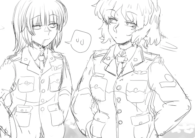 オリ魔女
90年代の空軍の制服が分からないので調べてでてきたやつを着せる 