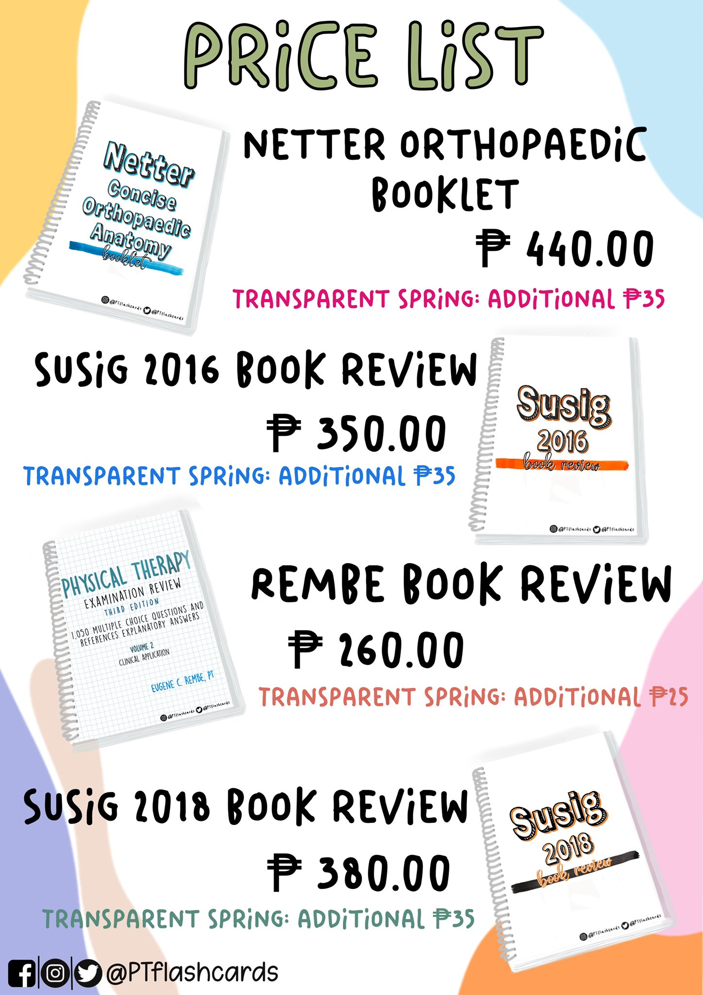 PT flashcards on Twitter: "📍Updated Price Lists as of 06-14-22📍 DM us