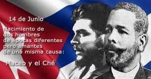 14 de junio, 177 aniversario del natalicio del "Titán de Bronce" #AntonioMaceo y 94 del natalicio de #ErnestoCheGuevara.  Coincidencia de la Historia #dpeStgo #CubaMined @Gob_SantiagodeCuba #CubaViveEnSuHistoria