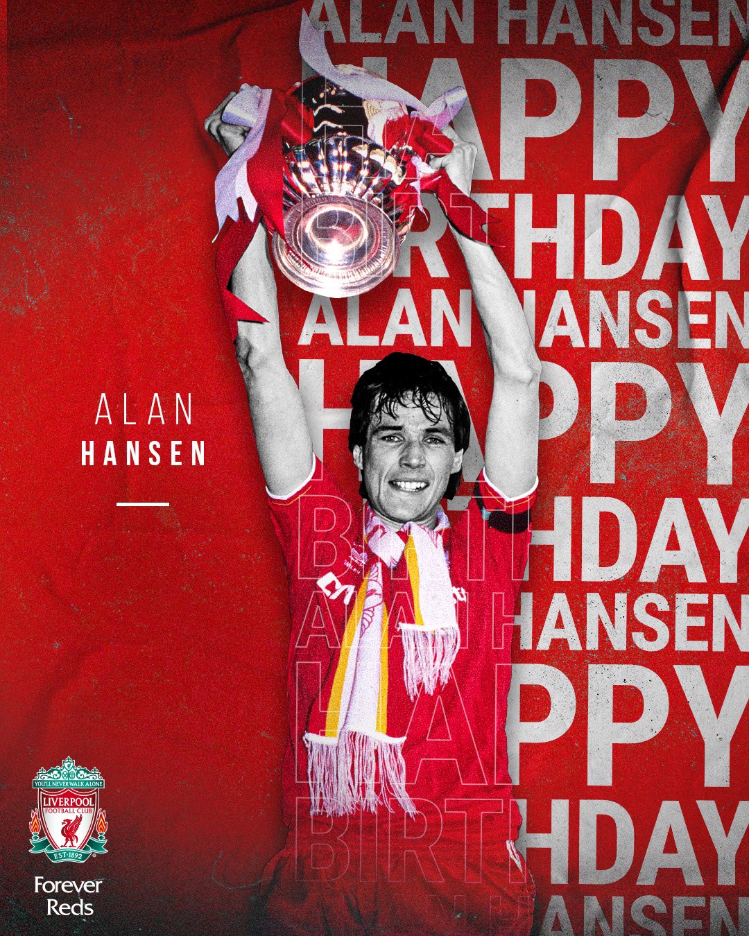 Happy birthday, Alan Hansen.       
